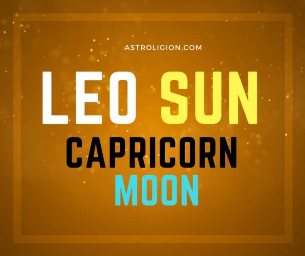 Leo sun Capricorn Moon